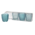 Boltze home farol marilu juego de 4 piezas ø7xh7cm azul
