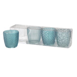 Boltze home farol marilu juego de 4 piezas ø7xh7cm azul
