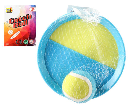 Diversión para niños con velcro para atrapar la pelota.