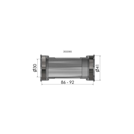 Juego de soportes Elvedes ajuste a presión bot.soporte ajuste a presión cuña bb86-92 de 41 mm.