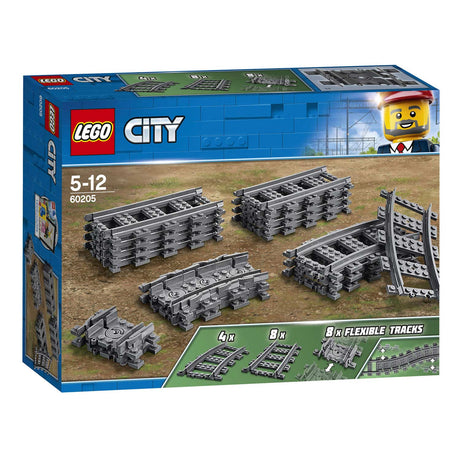 Lego vías del tren de la ciudad 60205