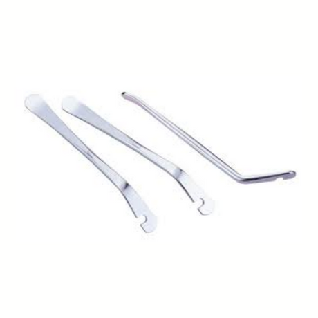 Compradores de neumáticos juego de acero plateado de 3 piezas