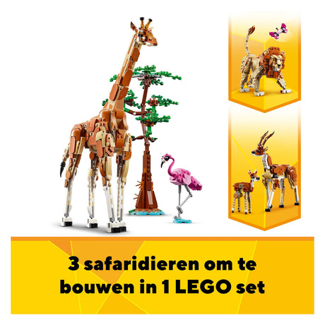Lego creador 3 en 1 animales de safari - 31150