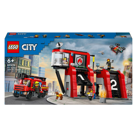 Estación de bomberos y camión de bomberos Lego City - 60414