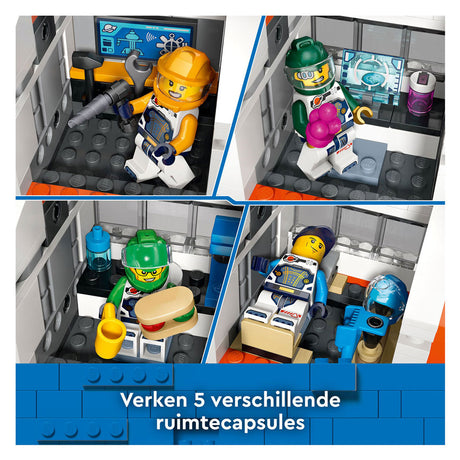 Lego city - juguete de construcción de estación espacial modular (60433)