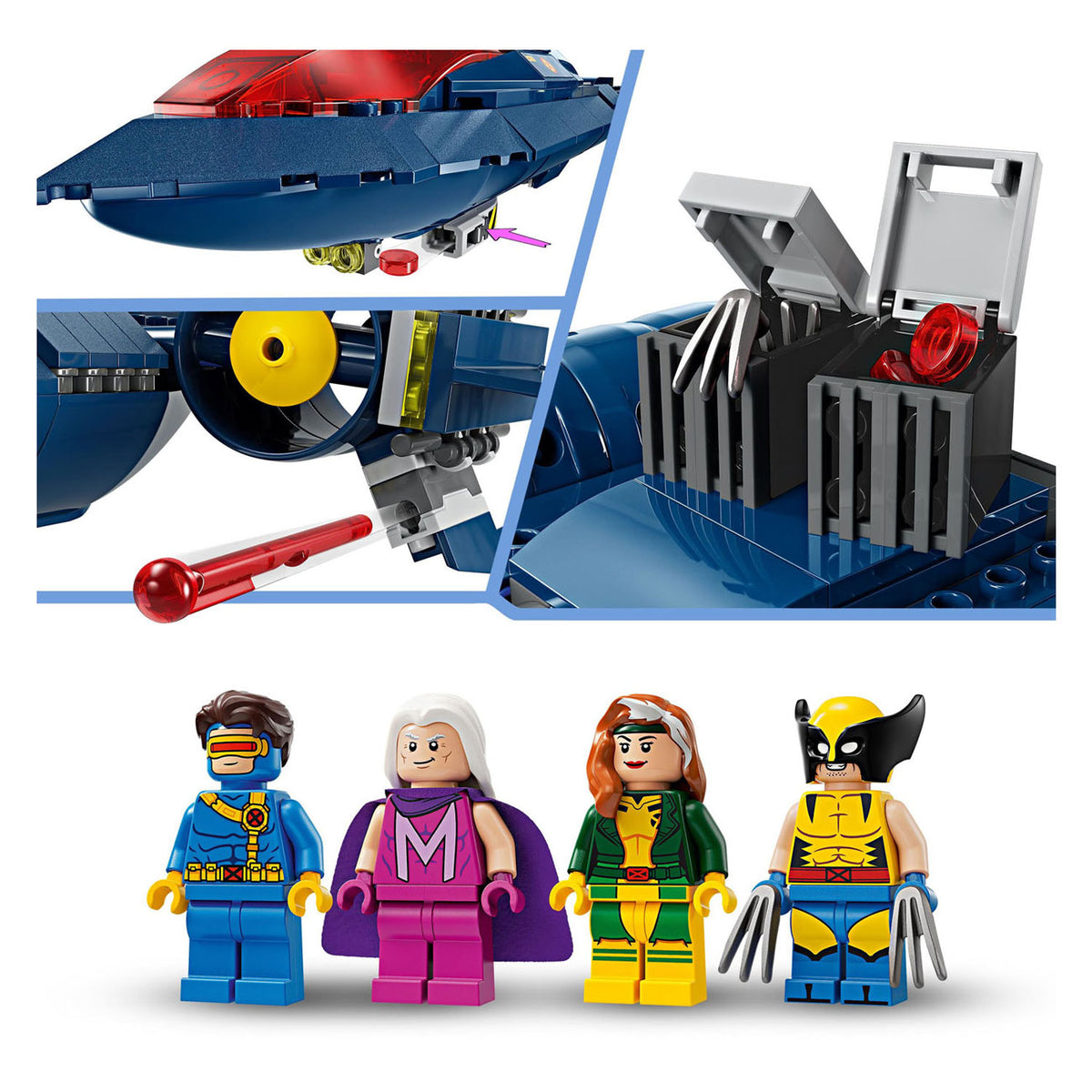 Lego marvel - juguete de construcción x-men x-jet (76281)