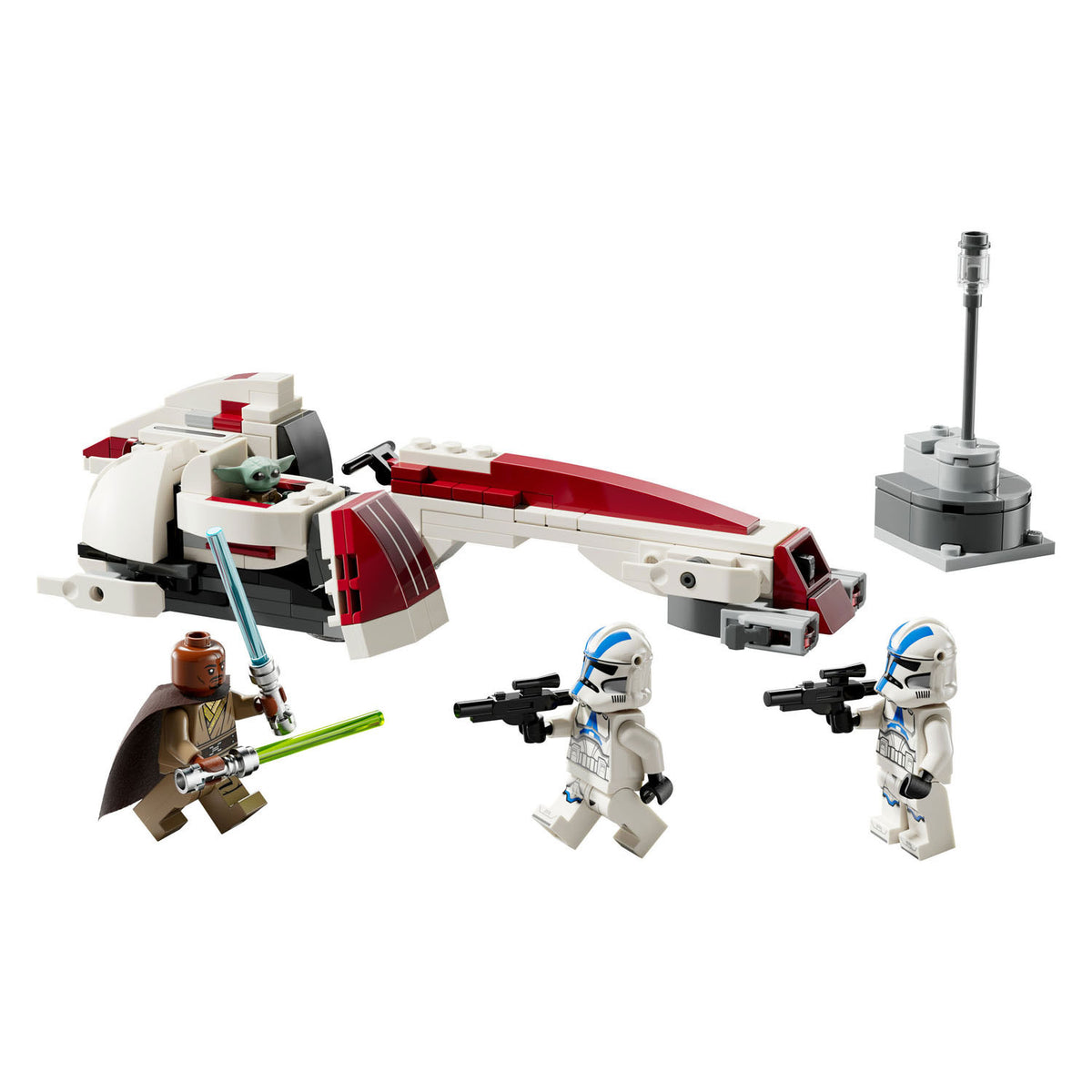Lego star wars - juguete de construcción de escape barc speeder (75378)