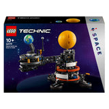 Lego technic: juguete de construcción de la tierra y la luna en movimiento