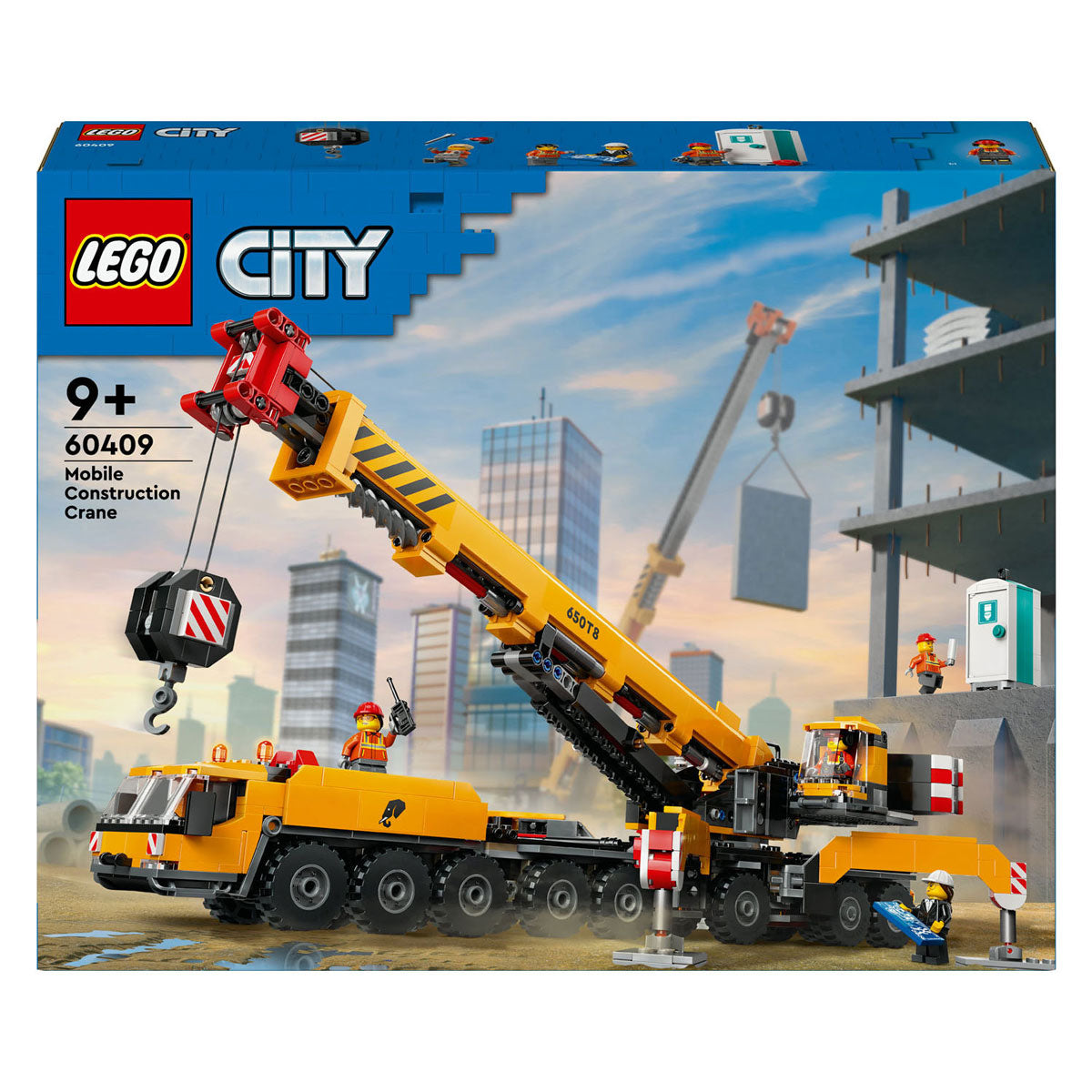 LEGO CITY 60409 Crane de construcción móvil amarilla