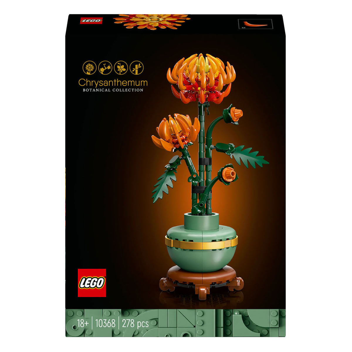 Lego iconos crisantemo - colección botánica - 10368