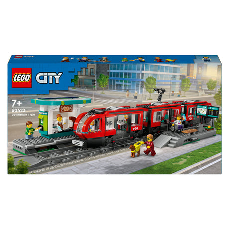Lego city tranvía y estación de la ciudad - 60423