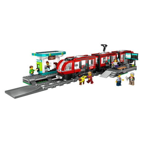 Lego city tranvía y estación de la ciudad - 60423