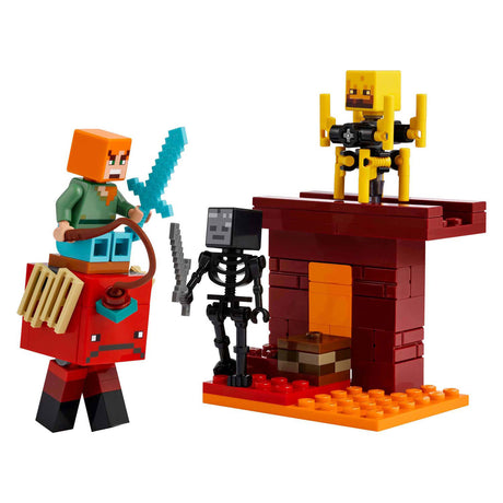 Lego minecraft la batalla de lava en el abismo para niños - 21266