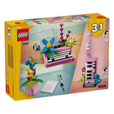 Máquina de escribir Lego Creator 3 en 1 con flores - 31169