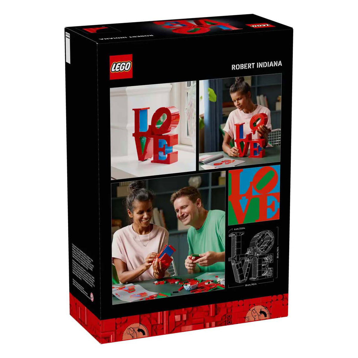 Lego art love kit de construcción de accesorios para el hogar para adultos, regalo de San Valentín - 31214