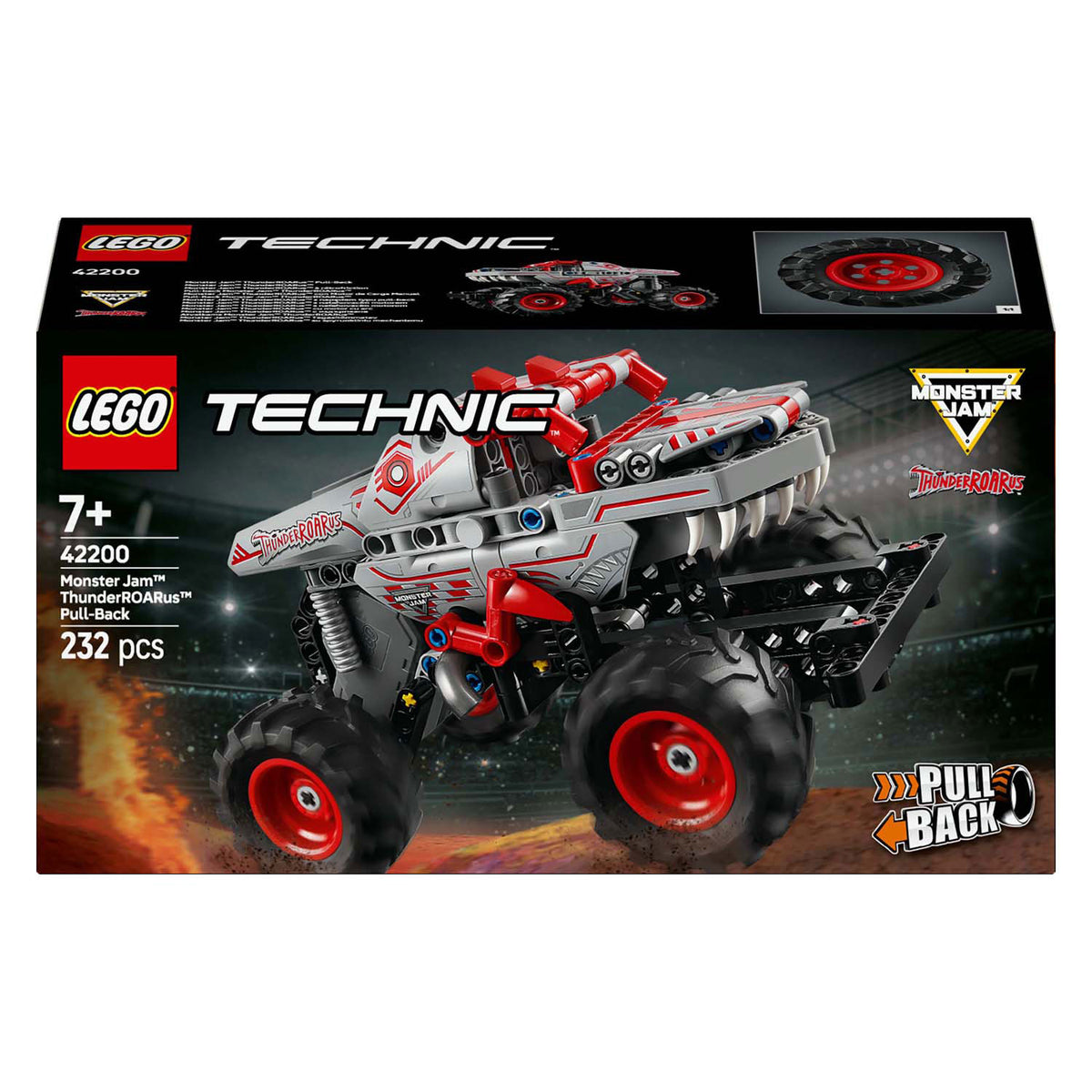 Camión retráctil Lego technic monster jam™ thunderroarus™ - 42200