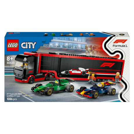 Lego City Camión de F1 con juego de coches RB20 y AMR24 F1® - 60445
