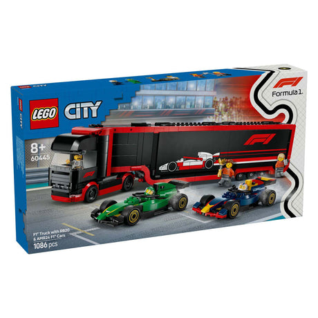 Lego City Camión de F1 con juego de coches RB20 y AMR24 F1® - 60445
