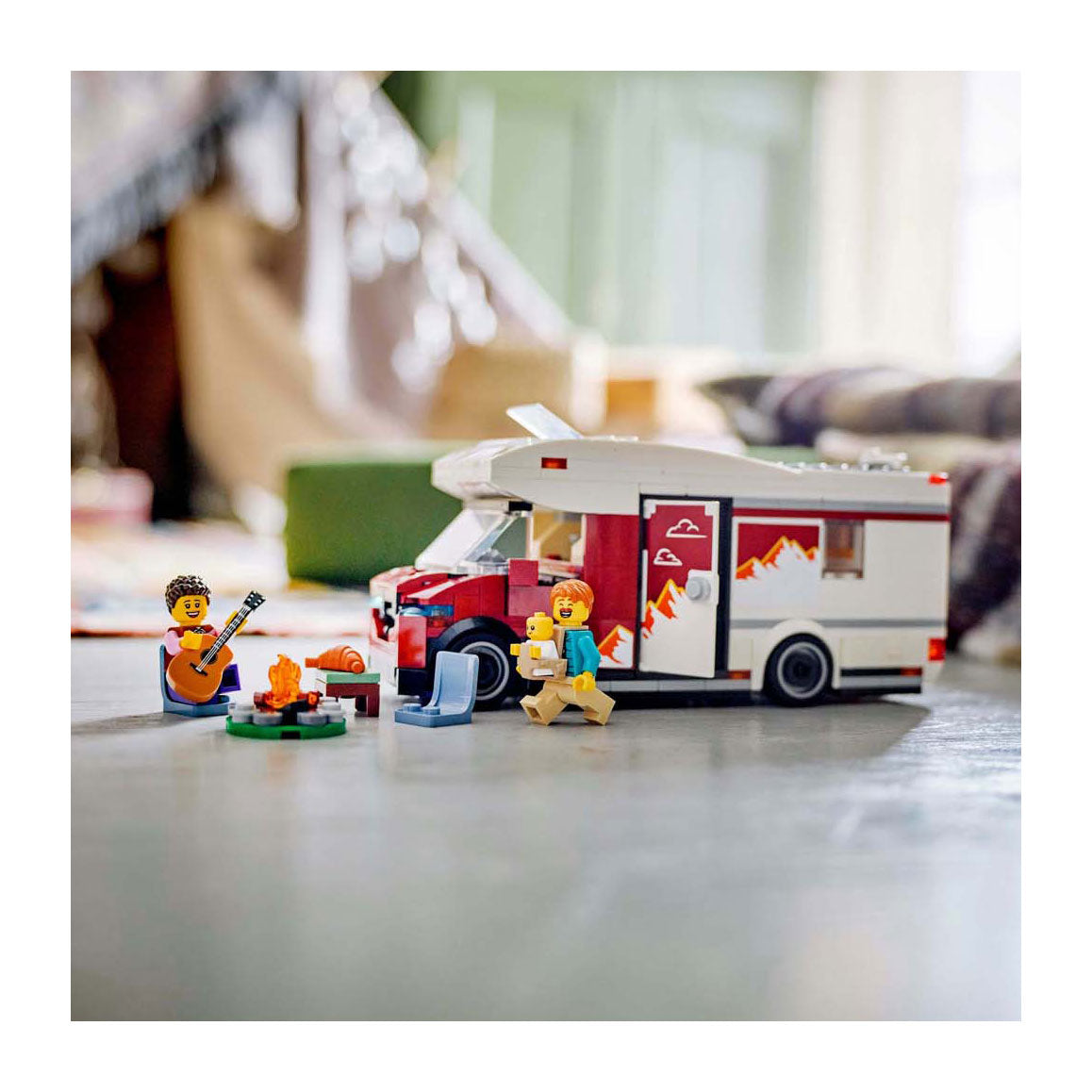 Juego de vehículos camper de aventuras Lego City - 60454