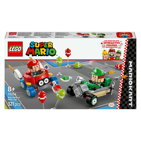 Lego super mario 72034 mario kart baby mario vs baby luigi