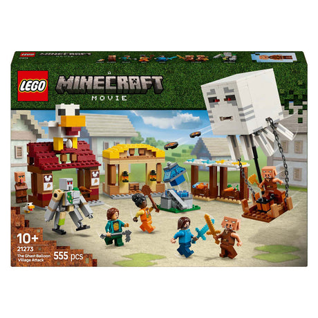Lego minecraft el ataque con globo fantasmal a la aldea - 21273