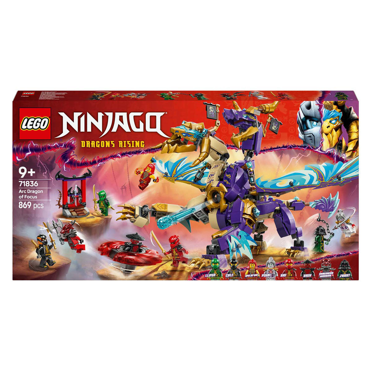 Lego ® ninjago® - set de juguetes del dragón arcoso de concentración - 71836