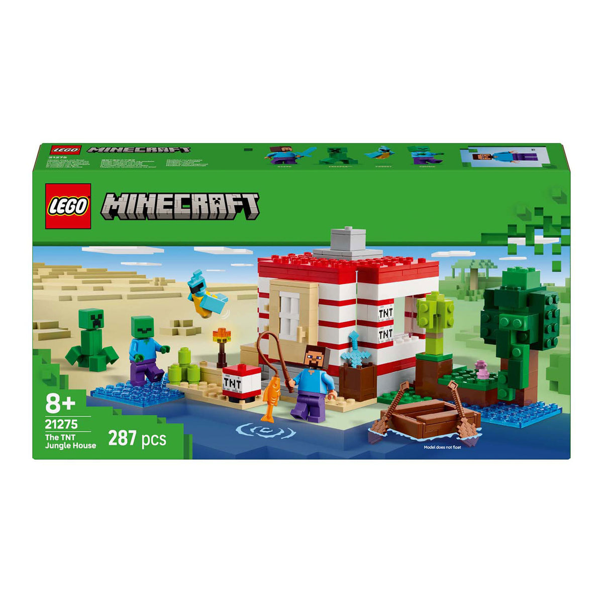Lego ® Minecraft® La Casa de la Selva TNT, Set de Videojuego - 21275