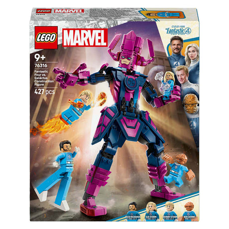 Lego super héroes marvel 76316 figura de construcción los cuatro fantásticos vs galactus