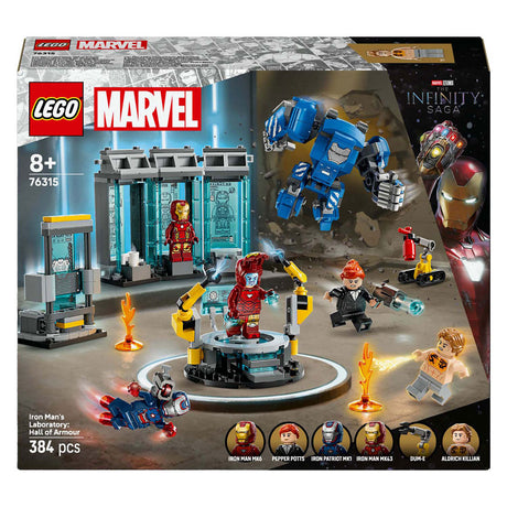 Lego Marvel Laboratorio de Iron Man: Conjunto de sala de armaduras - 76315