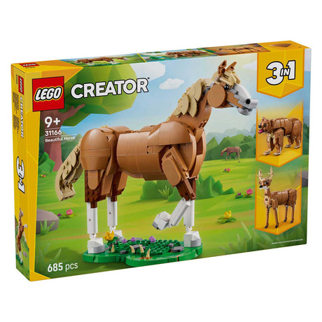 Lego ® Creator 3 en 1, hermoso caballo, juego de construcción de animales - 31166