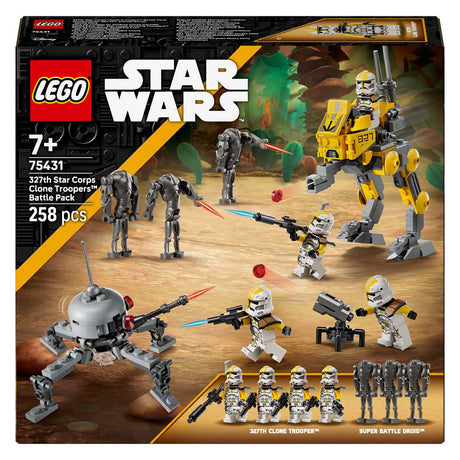 Lego star wars 75431 327th star corps paquete de batalla de soldados clon