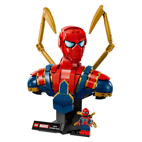 Lego superhéroes 76326 busto de iron spider-man