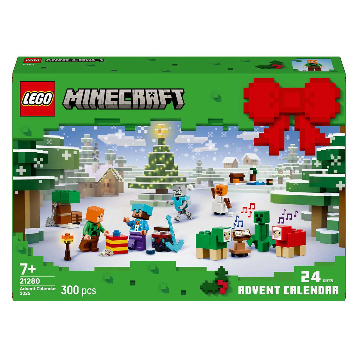 Calendario de adviento lego minecraft 21280 2025