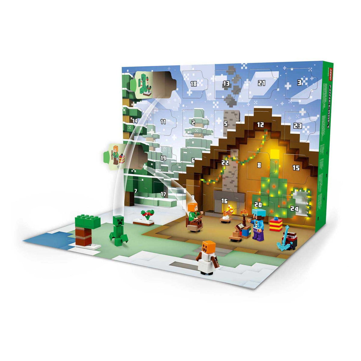 Calendario de adviento lego minecraft 21280 2025