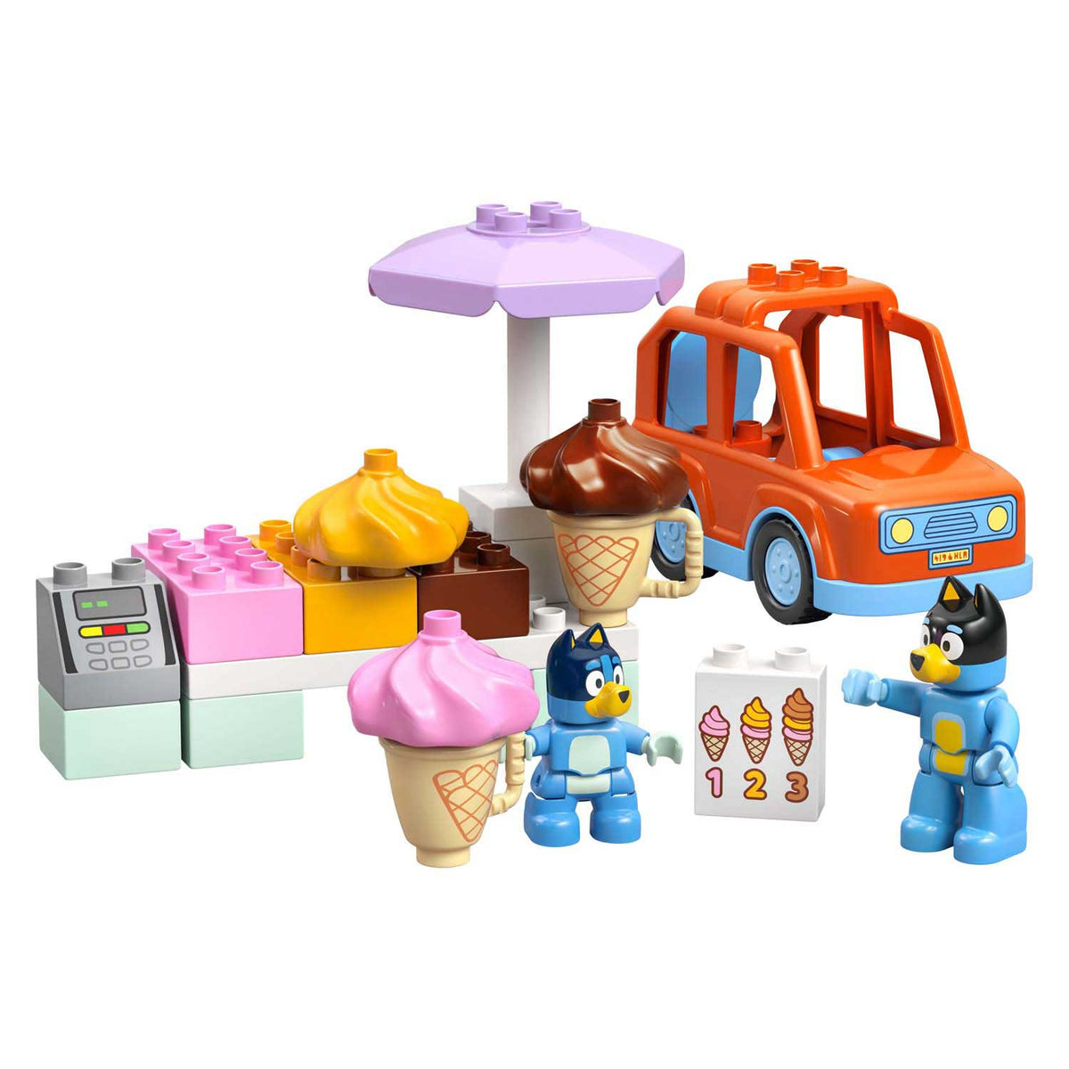 Lego ® duplo® bluey consigue un helado con bluey - 10458