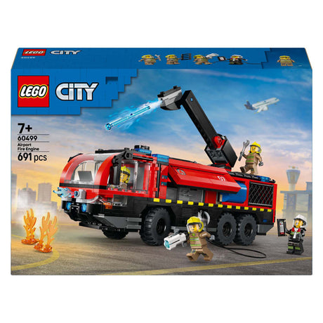 Lego city - juguete de construcción del camión de bomberos del aeropuerto (60499)