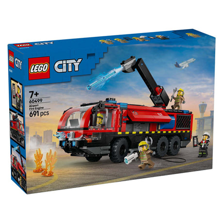 Lego city - juguete de construcción del camión de bomberos del aeropuerto (60499)