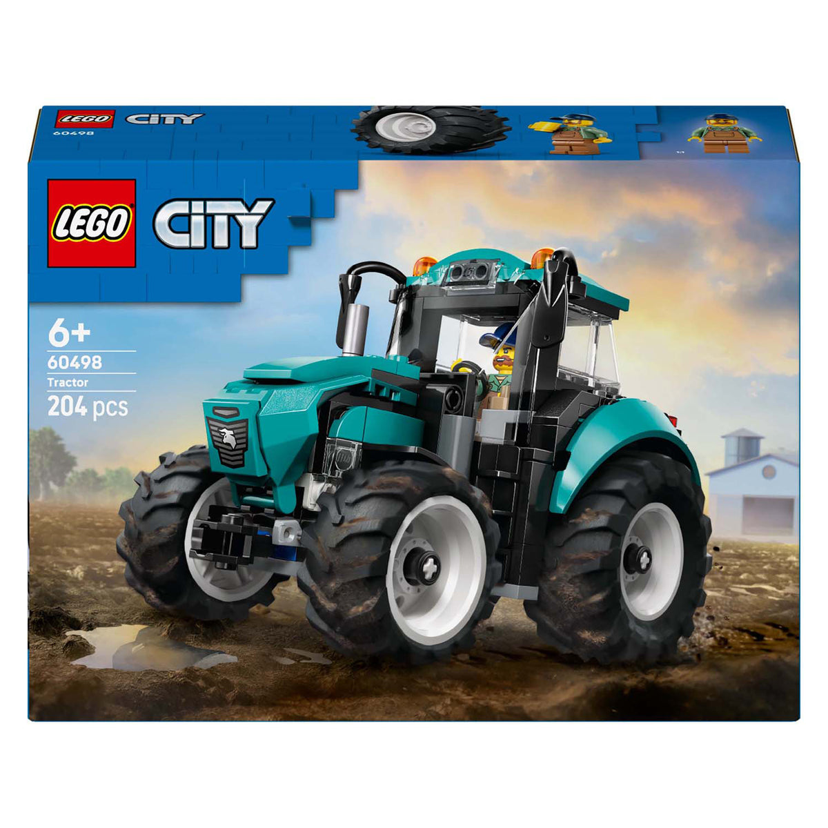 Lego city - juguete de construcción tractor (60498)