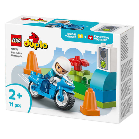 Lego Duplo 10471 moto de policía azul