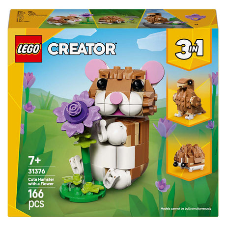 Lego ® creador 3 en 1 lindo hámster con flor - 31376