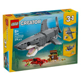 Lego juguete de construcción tiburón feroz con cofre del tesoro (31381)