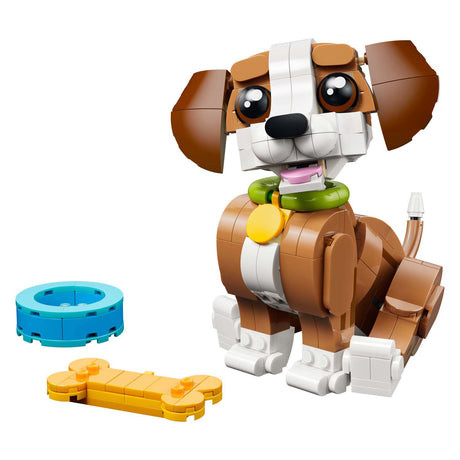 Lego ® Creator 3en1 Lindos animales: Cachorro juguetón - Set de animales - Conviértete en ardilla o pato - 31382