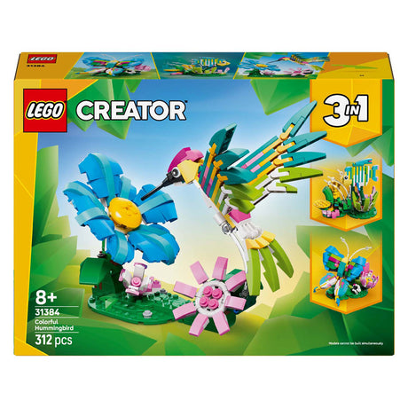 Lego ® creador 3en1 animales salvajes: colibrí colorido - 31384