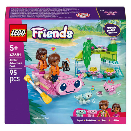 Lego friends juego de construcción de barco de aventuras axolotl - juguete - 42681