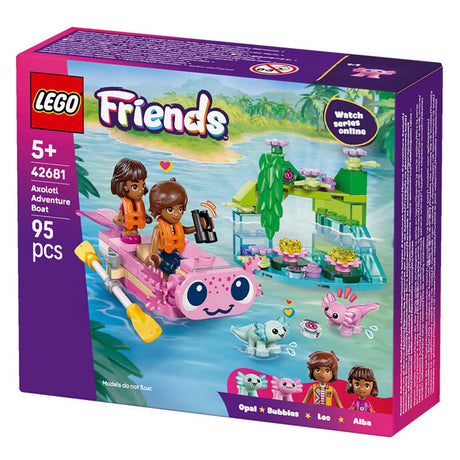 Lego friends juego de construcción de barco de aventuras axolotl - juguete - 42681