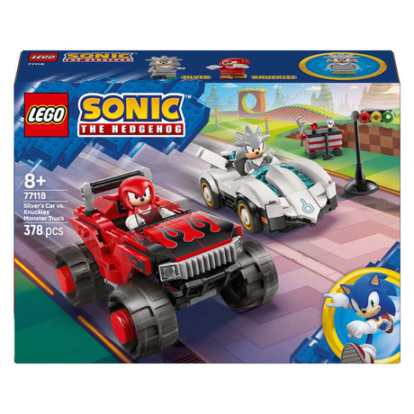 Lego Sonic the Hedgehog 77118 Silvers Car contra el camión monstruo de Knuckles