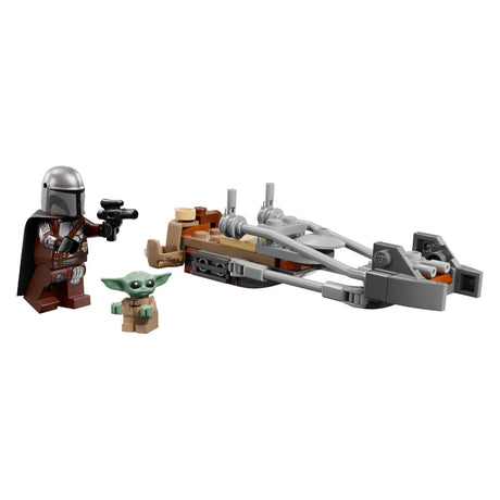 Lego Star Wars 75436 Mandalorian y la moto deslizadora de Grogu