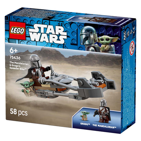 Lego Star Wars 75436 Mandalorian y la moto deslizadora de Grogu