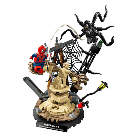 Lego marvel batalla definitiva: kit de construcción de spider-man vs. sandman - 76334