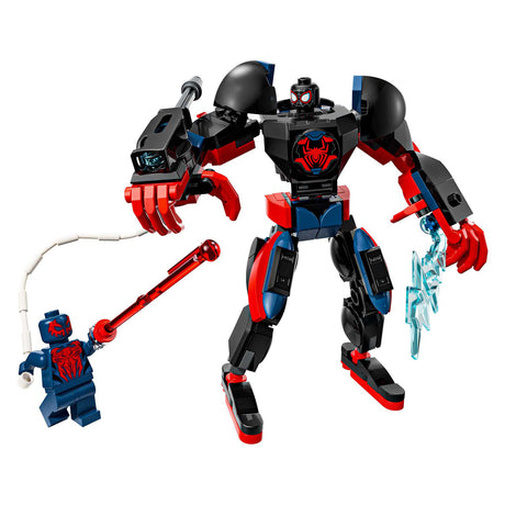 Lego marvel super heroes - juguete de construcción miles morales mecha vs. spider-man 2099 (76337)
